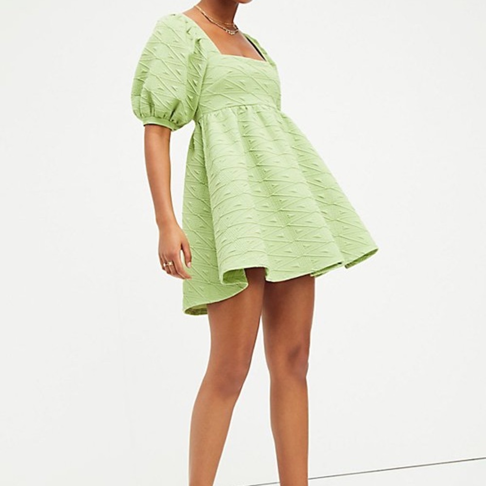 Free People Green Mini Dress